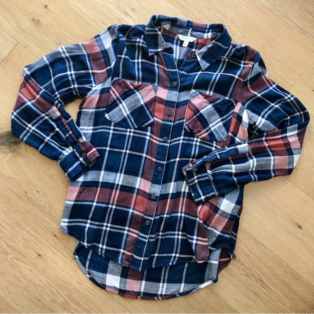 Lucky long sleeve flannel size s/p